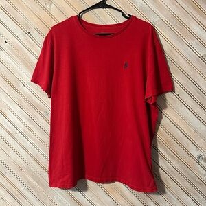 Polo by Ralph Lauren Red Short Sleeve Tee Embroidered Logo T Shirt